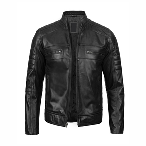 Chaqueta de Cuero Personalizada Premium para Hombre, Abrigo Elegante para Motociclistas, Resistente al Viento, Ropa Casual de Moda Urbana - Product Image 3