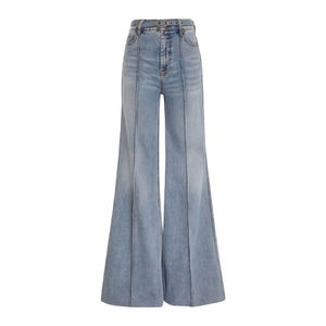 Pantalons en jean personnalisés avec broderie et couleur, jeans pour femmes, vente en gros, jeans amples et décontractés pour femmes - Product Image 1