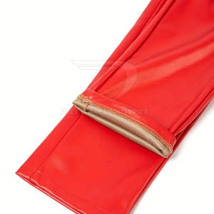 Pantalon en cuir pour homme de qualité supérieure, confortable, en cuir souple, coutures durables, parfait pour le travail au bureau et les tenues de soirée. - Product Image 4