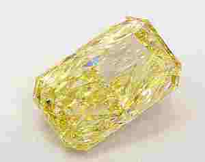 Diamante JC de 2 Quilates, Corte Esmeralda, Color Amarillo Intenso, CVD, VS1, Certificado IGI, Excelente Diamante Suelto para Anillos y Colgantes - Product Image 1