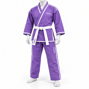 Ensemble de vêtements de sport Jiu Jitsu pour hommes sur mesure, uniforme de karaté en coton lavable de haute qualité, design personnalisé, vêtements d'arts martiaux - Product Image 6