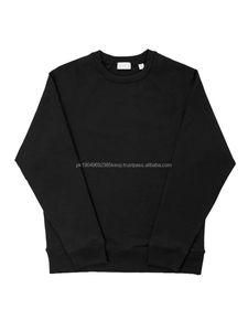 Alta calidad Vintage French Terry Pullover 100% algodón liso teñido cuello redondo sudadera para hombres patrón sólido invierno estilo Casual - Product Image 2