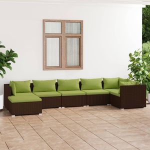 Ensemble de salon de jardin en rotin brun 6 places, mobilier d'extérieur au design contemporain, résistant aux intempéries, ensemble de canapés de patio - Product Image 3