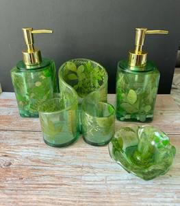 Ensemble de salle de bain en résine époxy 100% haute qualité, fabriqué à la main par crescent crafts - Product Image 1