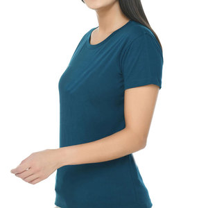 Solid Trader Luxury Soft Touch Washable Durable Seamless Classic Plain Design Moisture Wicking Women Tee Shirt - Product Image 6