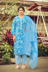 New Designer Pure Cotton Alia Cut <b>Kurti</b> with Embroidery Sikvans Work Ready Made <b>Kurti</b> Set for Women - Product Image 2