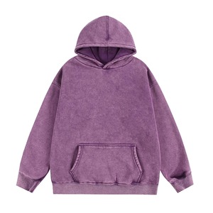 Sweat-shirt à capuche unisexe surdimensionné, couleur unie, en molleton français, décontracté, pour l'automne, coupe classique, avec poche - Product Image 6