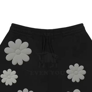 Pantalones Cortos Casuales de Estilo Urbano para Hombre con Estampado Puff, Ajuste Cómodo, Moda de Verano, Pantalones Cortos con Estampado Puff para Hombre - Product Image 4