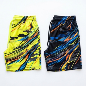 Custom Cyberpunk <b>Abstract</b> Brush Stroke Camouflage Graphic Mesh Shorts Men’s Athletic Sublimation Basketball Training Shorts - Product Image 1