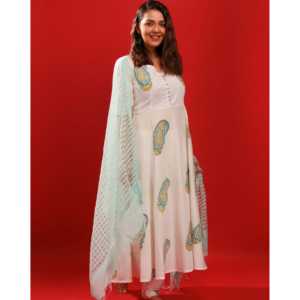 Ensemble de costume décontracté pour femmes en coton blanc ondulé, taille XS, haut à manches courtes, tissu en mousseline respirant - Product Image 4