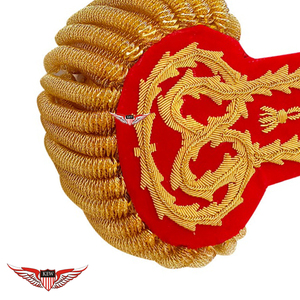 KEW Epaulette de Hombro de Alta Calidad con Bordado Personalizable, Hilo de Bullion y Hilo de Mylar, Ecológico, Estilo Vintage, Accesorio de Color Personalizado - Product Image 3