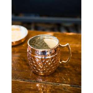Taza Moscow Mule de Cobre 100% Pulido con Diseño Martillado, OEM ODM Personalizable, Ecológica, Retención de Calor/Frío, Apta para Lavavajillas y Microondas - Product Image 2