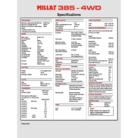 Tracteur Massey Ferguson MF 385 4x4 85 CV de qualité export avec équipement de travail du sol puissant pour tous types de terrains, fabriqué au Pakistan