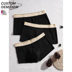 Mens Cotton Mid-Rise <b>Knitted</b> Underwear Boxer Shorts Breathable Elastic Waist Everyday Comfort Custom Logo OEM ODM Support - Product Image 6