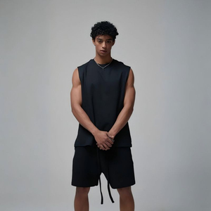 Débardeur Homme Été Sans Manches Décontracté Coton Lavé T-shirt Léger Respirant Confortable pour Sport et Quotidien - Product Image 5