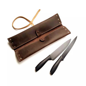 Sacs à couteaux en cuir faits à la main, organisateurs de rangement, sacs à couteaux de voyage en cuir de qualité supérieure, sacs de rangement durables pour chefs - Product Image 6
