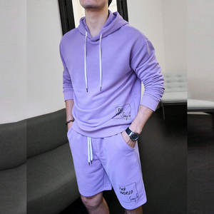 Nouvel ensemble décontracté d'été pour homme : T-shirt à manches courtes respirant et short, ensemble de survêtement uni, vêtements de marque pour homme, 2 pièces - Product Image 6