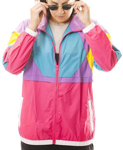 Veste de course unisexe 2026 de haute qualité, coupe-vent rétro aux couleurs néon, séchage rapide, respirante, doublure en polyester, lavable en machine - Product Image 2