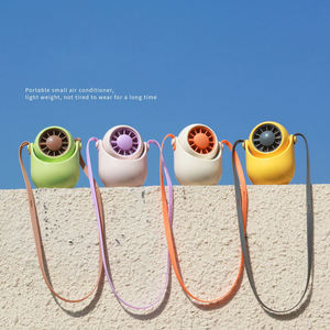 Portable Wearable Neck Fan USB Rechargeable <b>Mini</b> Personal Cooling Fan for Commuting <b>Desk</b> Use - Product Image 6