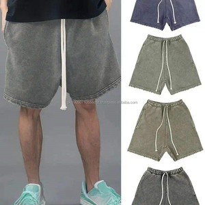 <b>Hot</b> Selling 2024 Custom Embroidered Logo 100% Cotton Stretch Sweat Short Streetwear Men Shorts - Product Image 6