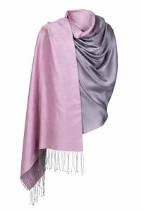 Elegante Chal Reversible de Cachemira y Seda para Mujer, Ligero, Suave y Lujoso, con Diseño de Doble Color para Viajes y Fiestas - Product Image 5