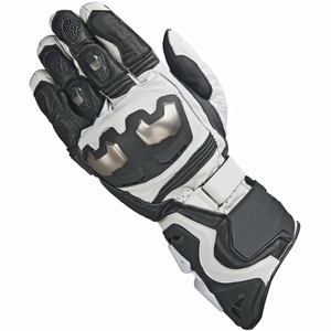 Guantes de cuero para hombre, con cierre de gancho y bucle, transpirables, para ciclismo, verano - Product Image 2