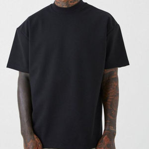 100% Cotton Jersey Men's T-Shirts Customized <b>Logo</b> Eco-Friendly Fashion Solid Color Casual - Product Image 4