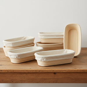 Wholesale Oval Banneton Bread Proofing Basket Handwoven Rattan Dough Rising Basket for <b>Baking</b> Tools - Product Image 5