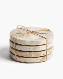 Demanding Design Marble Coaster Stone Coaster Wood Marble Coaster Stone and Coaster Tea Place Mats At very affordable Price - Product Image 4