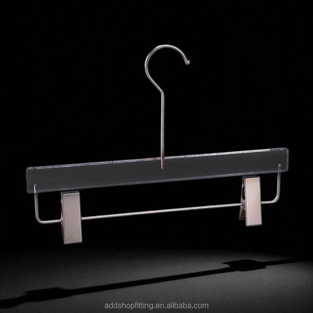 Transparent 33 cm Hanger Nickel hook clip