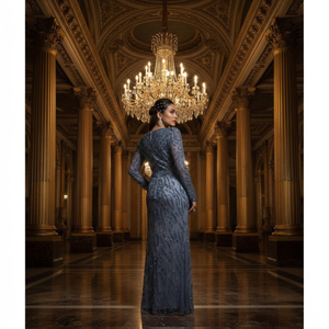 Elegante Vestido Largo de Noche para Mujer de Alta Calidad |   Elegante Vestido de Fiesta Formal para Bodas, Recepciones y Eventos Especiales - Product Image 5