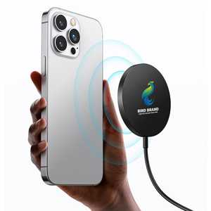 Round Magnetic 15W Wireless <b>Charger</b> Type C <b>for</b> <b>Mobile</b> Phone with Fast Charging Aluminum Alloy Design - Product Image 2