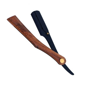 มีดโกนหนวดแบบตรง มีดโกนนิ้วมือ สแตนเลสสตีล มีดโกนแบบตรง อุปกรณ์เสริมความงาม - Product Image 2