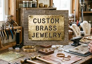 Custom Handmade Brass <b>Watch</b> <b>Case</b> Jewelry - Product Image 1