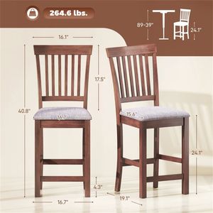 Set di 2 Sgabelli da Bar, Sedie da Pranzo per Cucina, per Uso Domestico o Commerciale - Product Image 6