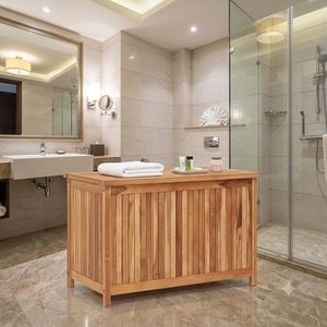 Cajas de almacenamiento para baño de madera de teca - Product Image 1