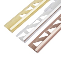 Profilés de garniture de carreaux en aluminium de haute qualité avec découpe CNC personnalisée, finition durable et élégante pour sols et murs