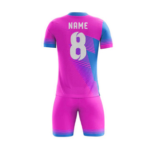 Mens Custom Soccer Jersey Set Green Geometric Sublimated Short Sleeve Moisture Wicking <b>Athletic</b> Fit All Season Team Kit - Product Image 4