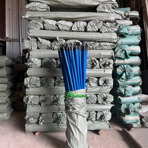 Vietnam Portable Wooden Broom Stick Handle 2 in 1 PVC Coated Eucalyptus Material Eco-Friendly Durable Toilet Cleaning <b>Brush</b> - Product Image 1