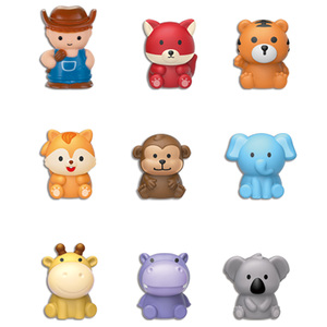 Juguete de tren de animales de plástico ABS OXFORD para niños pequeños, bloques educativos coloridos, juego de construcción para edades de 2 a 4 y de 5 a 7 años, hecho en Corea - Product Image 4