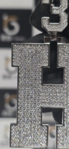 Pendentif lettre H en argent sterling 925 avec moissanite taille brillant VVS sertie griffe, style hip-hop personnalisé, cadeau de bijoux, certifié EGL - Product Image 3