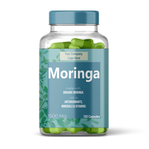 Capsules de Moringa de qualité supérieure, complément alimentaire à base de plantes antioxydant, 100% pur et biologique, santé digestive, produit d'exportation premium pour - Product Image 3