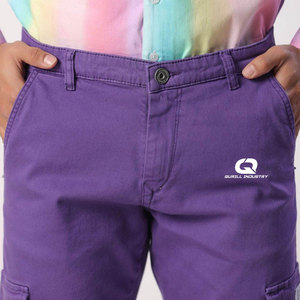 Pantalones Cargo Rectos para Hombre, Personalizados OEM ODM, de Venta Caliente, con Tela de Algodón, Cierre de Botones y Bolsillos Laterales, Ropa Casual, MOQ Bajo - Product Image 6