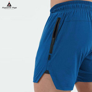 Prix d'usine, nouvelle tendance, vêtements pour hommes, shorts de course à séchage rapide, vêtements de rue, shorts d'entraînement avec poche zippée - Product Image 3