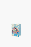 Sampul Paspor Tunggal Kain Katun 100% Berhias Manik-Manik Buatan Tangan, Bergaris Warna-Warni, Bergaya, Dapat Dilipat, Multifungsi, Ramah Lingkungan