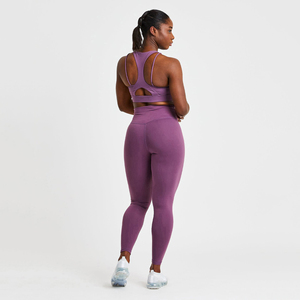 Conjuntos Deportivos de Alta Calidad para Mujer, Ropa de Yoga, Conjuntos Deportivos con Logotipo Personalizado, Antibacterianos, Ropa Deportiva Sólida para Fitness, Conjunto de Yoga - Product Image 2