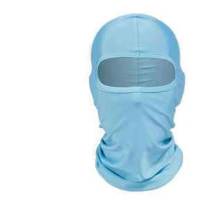 Masque facial balaclava unisexe noir personnalisable de conception professionnelle, en coton et polyester, respirant, imperméable, réglable, pour l'extérieur - Product Image 1