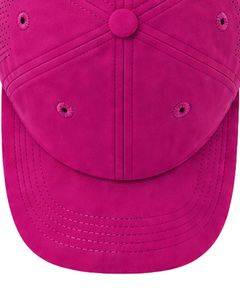 Casquette de baseball sportive rose vif respirante avec sangle réglable, légère, séchage rapide, pour course en extérieur, gym, usage décontracté, qualité supérieure - Product Image 2
