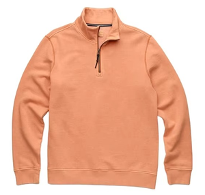 Sweat-shirt à capuche pour homme en molleton 100% coton, style demi-zip, vente en gros - Product Image 1