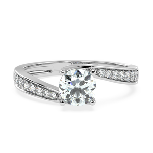 Anillo SOLITAIREKART con Diamante Natural de 1.24 Quilates, Color G, Claridad VS1, Oro de 14 Quilates, Hecho a Mano con un Impresionante Diamante Incrustado, Talla 5 - Product Image 2